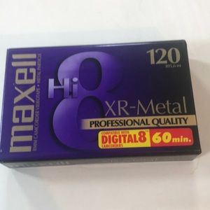 New sealed Maxwell 120 minute XR-Metal 8mm camcorder videotape (Sku 51)